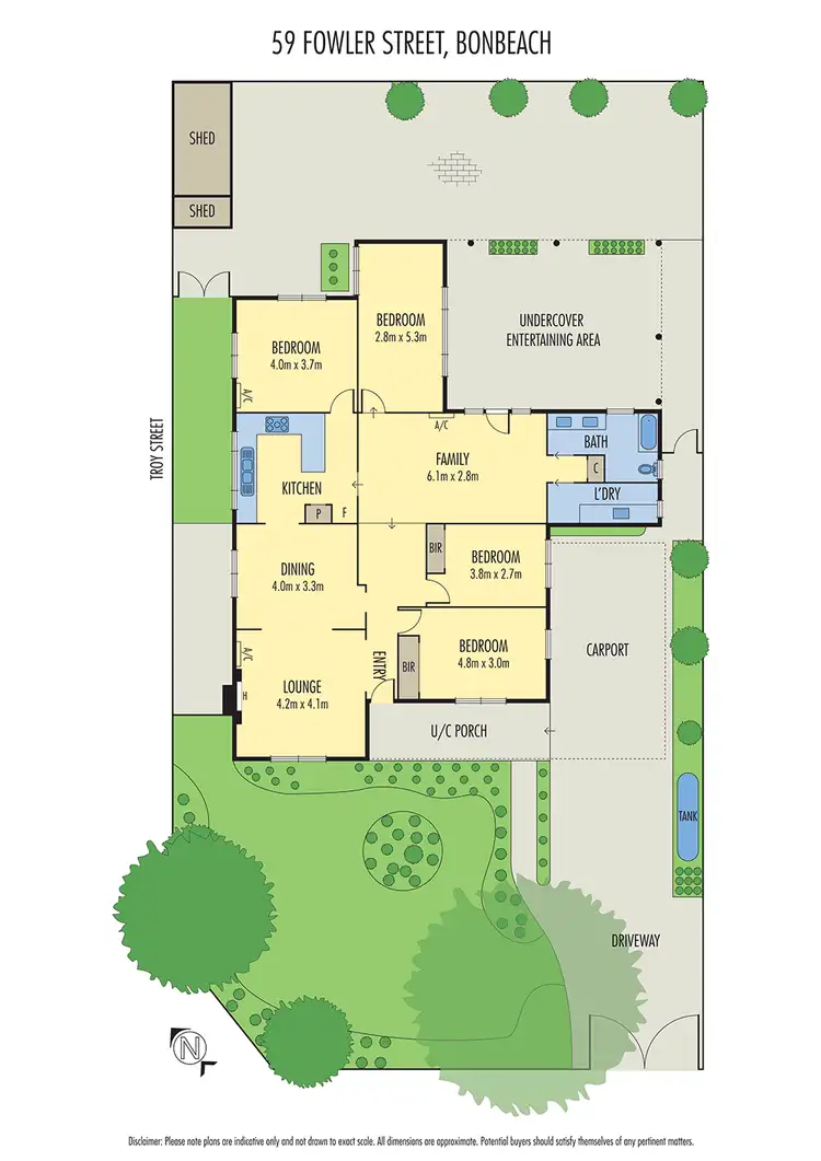 Floorplan of Homely house listing, 59 Fowler Street, Bonbeach VIC 3196