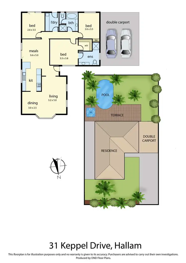 Floorplan of Homely house listing, 31 Keppel Drive, Hallam VIC 3803