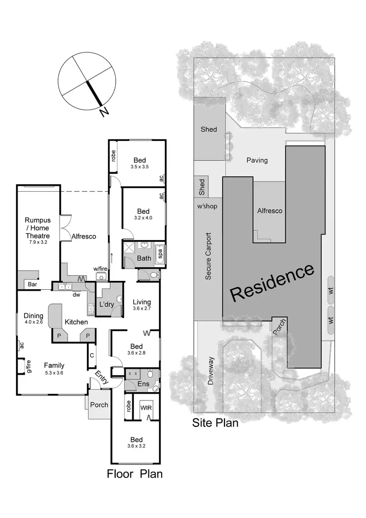 Floorplan of Homely house listing, 4 Wootten Crescent, Langwarrin VIC 3910