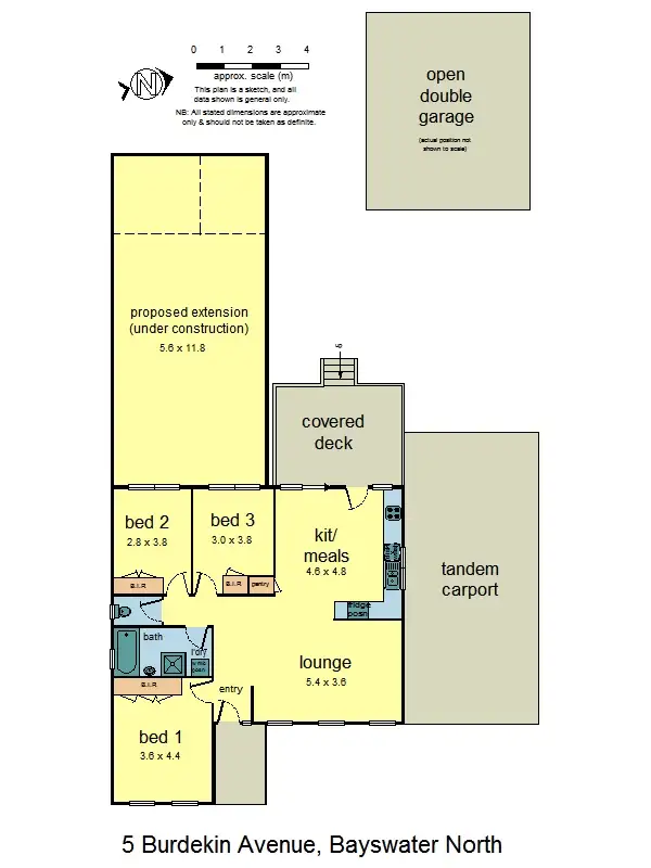 Floorplan of Homely house listing, 5 Burdekin Avenue, Bayswater North VIC 3153