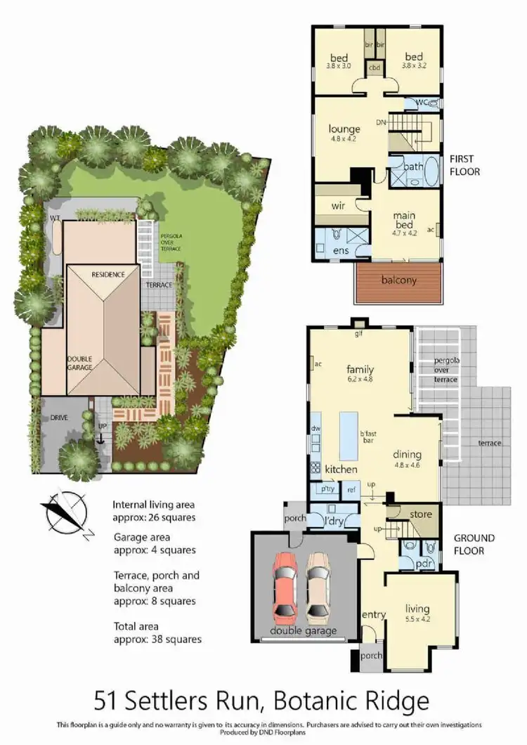 Floorplan of Homely house listing, 51 Settlers Run, Botanic Ridge VIC 3977