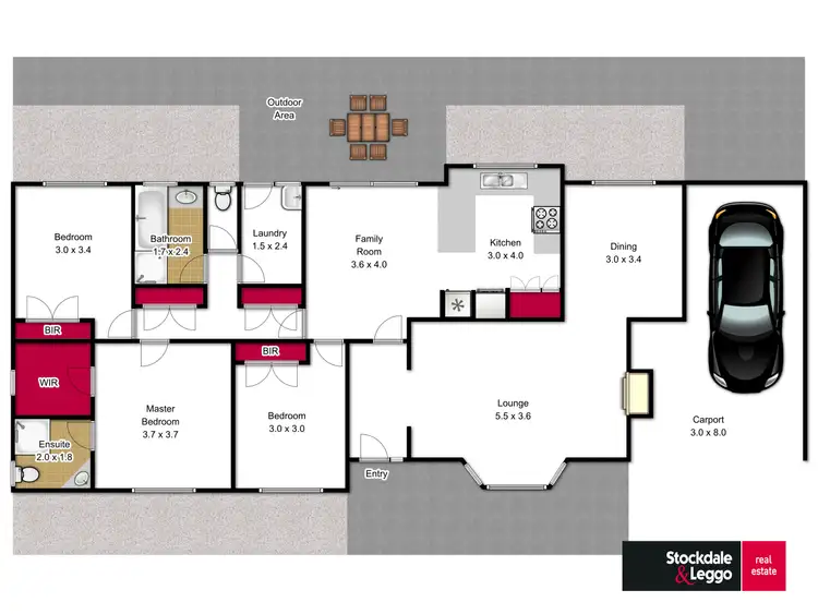 Floorplan of Homely rural property listing, 225 Warren Terrace, Hazelwood North VIC 3840