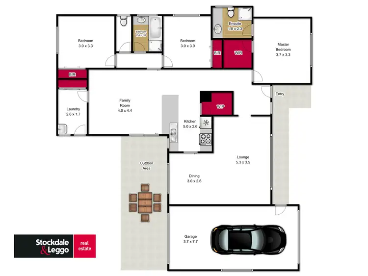 Floorplan of Homely house listing, 32 Tulloch Way, Traralgon VIC 3844