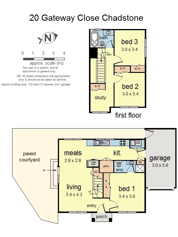 Floorplan of Homely house listing, 20 Gateway Close, Chadstone VIC 3148