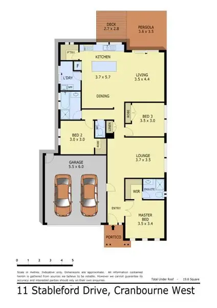Floorplan of Homely house listing, 11 Stableford Drive, Cranbourne West VIC 3977