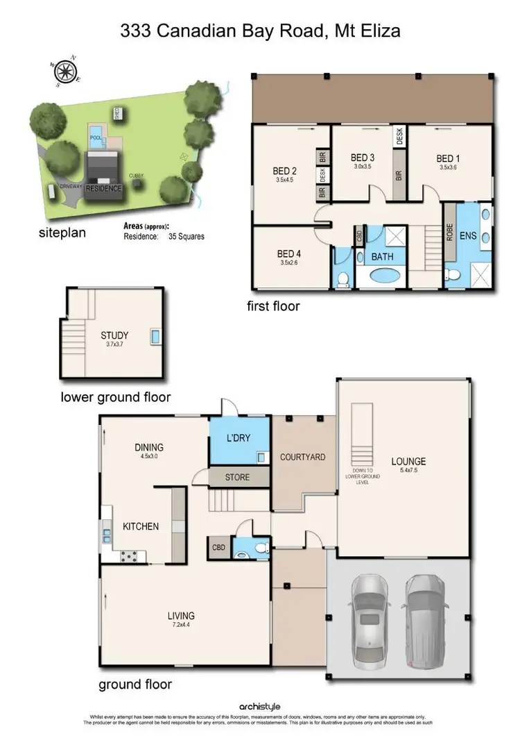 Floorplan of Homely house listing, 333 Canadian Bay Road, Mount Eliza VIC 3930