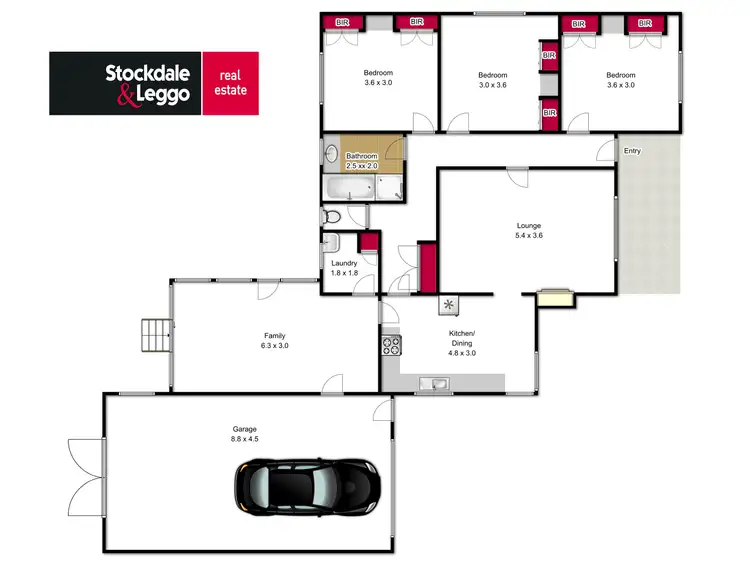 Floorplan of Homely house listing, 106 Shakespeare Street, Traralgon VIC 3844
