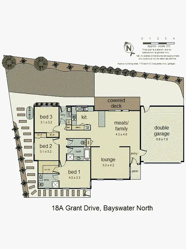 Floorplan of Homely house listing, 18A Grant Drive, Bayswater North VIC 3153