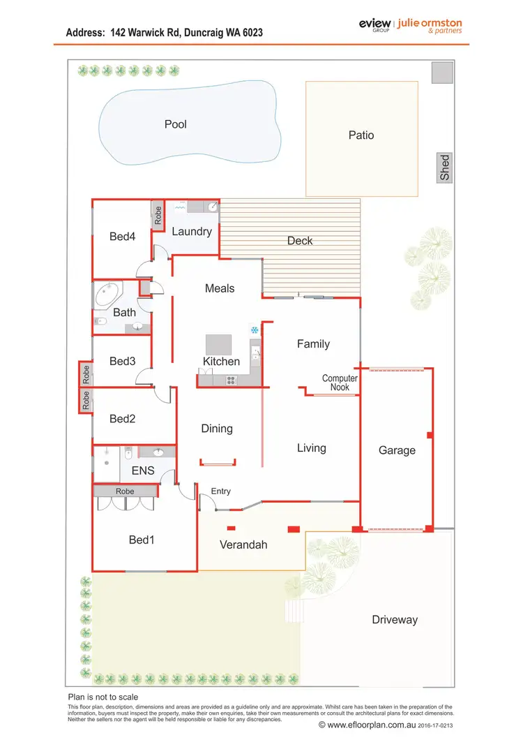 Floorplan of Homely land listing, 142 Warwick Road, Duncraig WA 6023