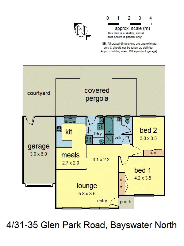 Floorplan of Homely unit listing, 4/31-35 Glen Park Road, Bayswater North VIC 3153