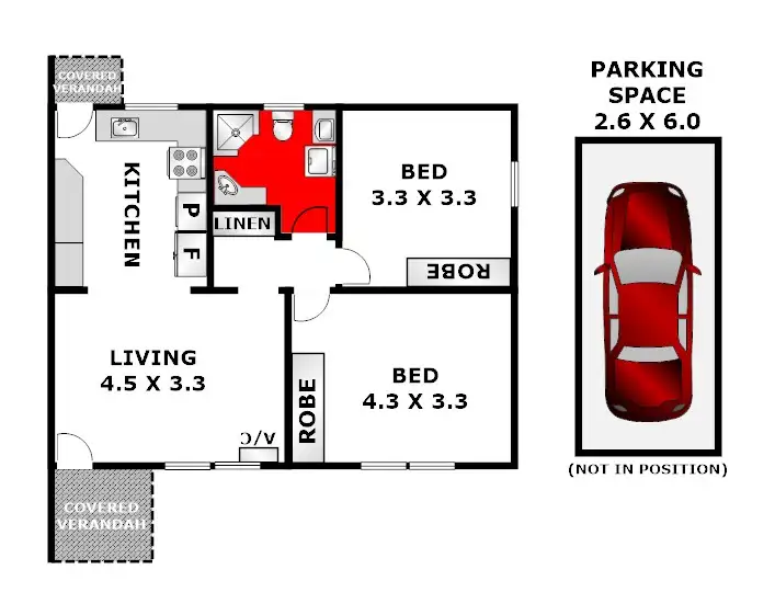 Floorplan of Homely unit listing, 7/428 Latrobe Terrace (Entry from Sharp St), Newtown VIC 3220