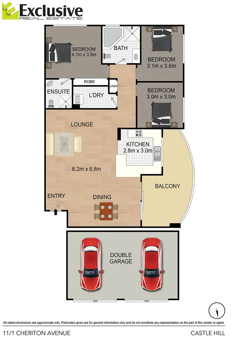 Floorplan of Homely apartment listing, 11/1 Cheriton Avenue, Castle Hill NSW 2154