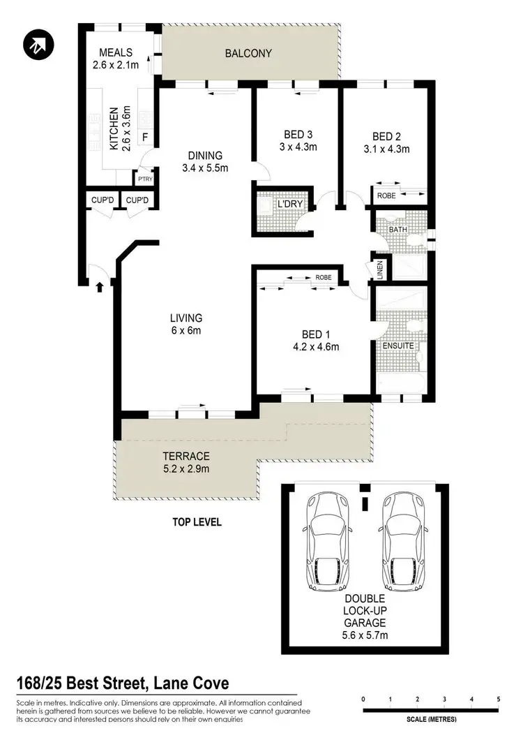 Floorplan of Homely apartment listing, 168/25 Best Street, Lane Cove NSW 2066