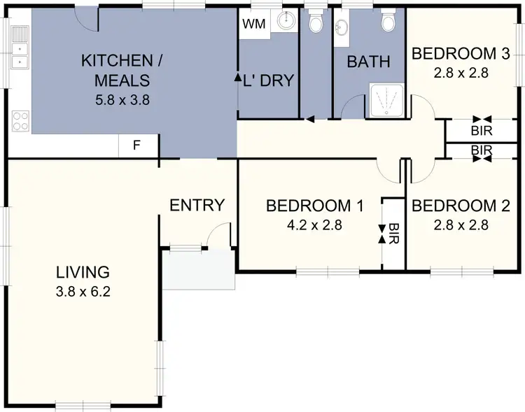 Floorplan of Homely house listing, 5 Canni Court, Broadmeadows VIC 3047