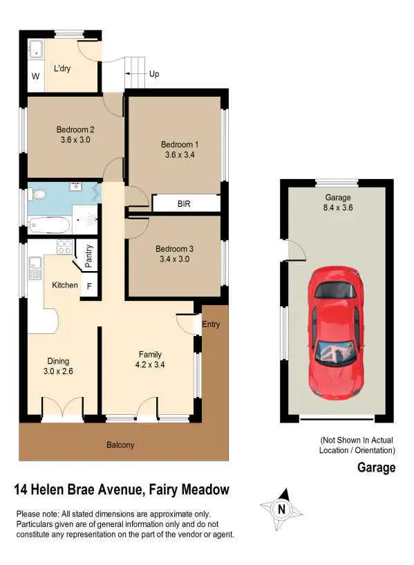Floorplan of Homely house listing, 14 Helen Brae Avenue, Fairy Meadow NSW 2519