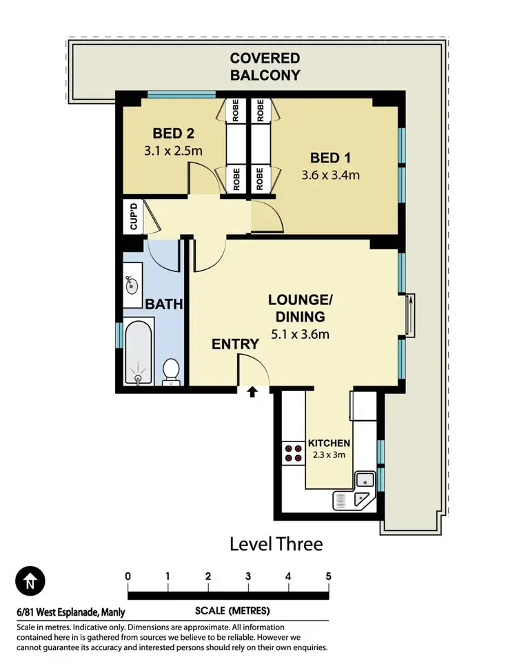 Floorplan of Homely apartment listing, 6/81 West Esplanade, Manly NSW 2095