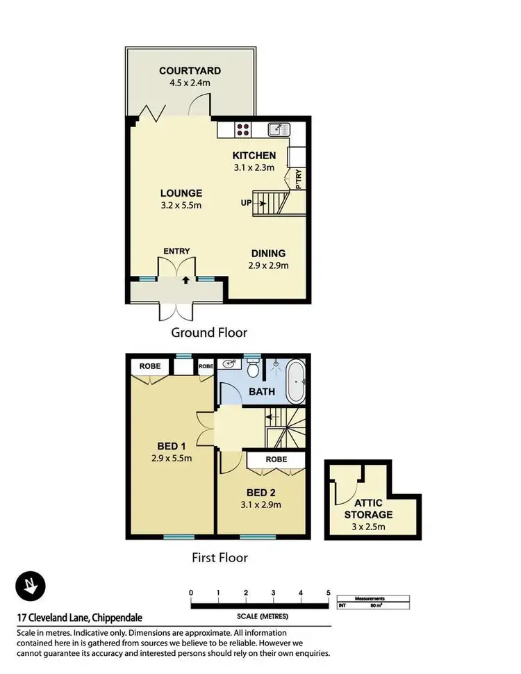 Floorplan of Homely house listing, 17 Cleveland Lane, Chippendale NSW 2008