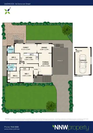 Floorplan of Homely house listing, 36 Donovan Street, Eastwood NSW 2122