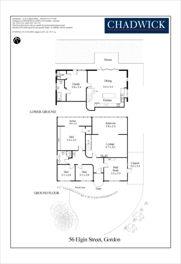 Floorplan of Homely house listing, 56 Elgin Street, Gordon NSW 2072