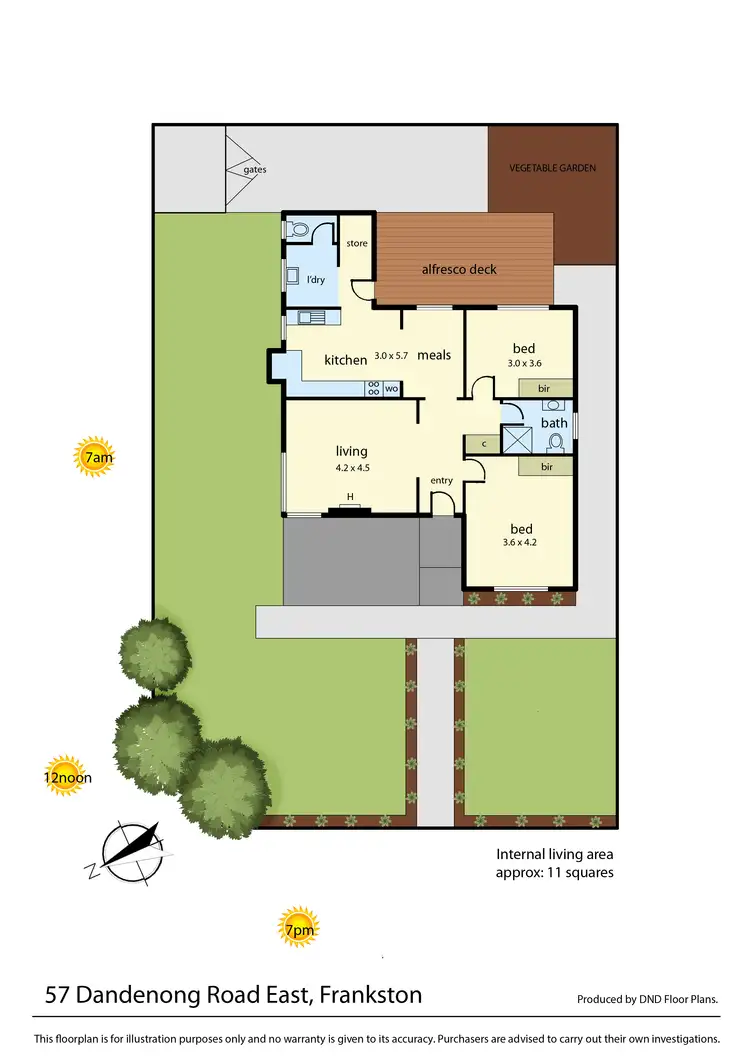 Floorplan of Homely house listing, 57 Dandenong Road East, Frankston VIC 3199