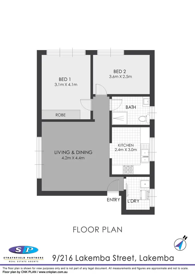 Floorplan of Homely apartment listing, 9/216 Lakemba Street, Lakemba NSW 2195