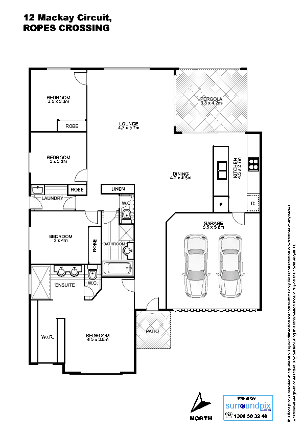 Floorplan of Homely house listing, 12 Mackay Circuit, Ropes Crossing NSW 2760