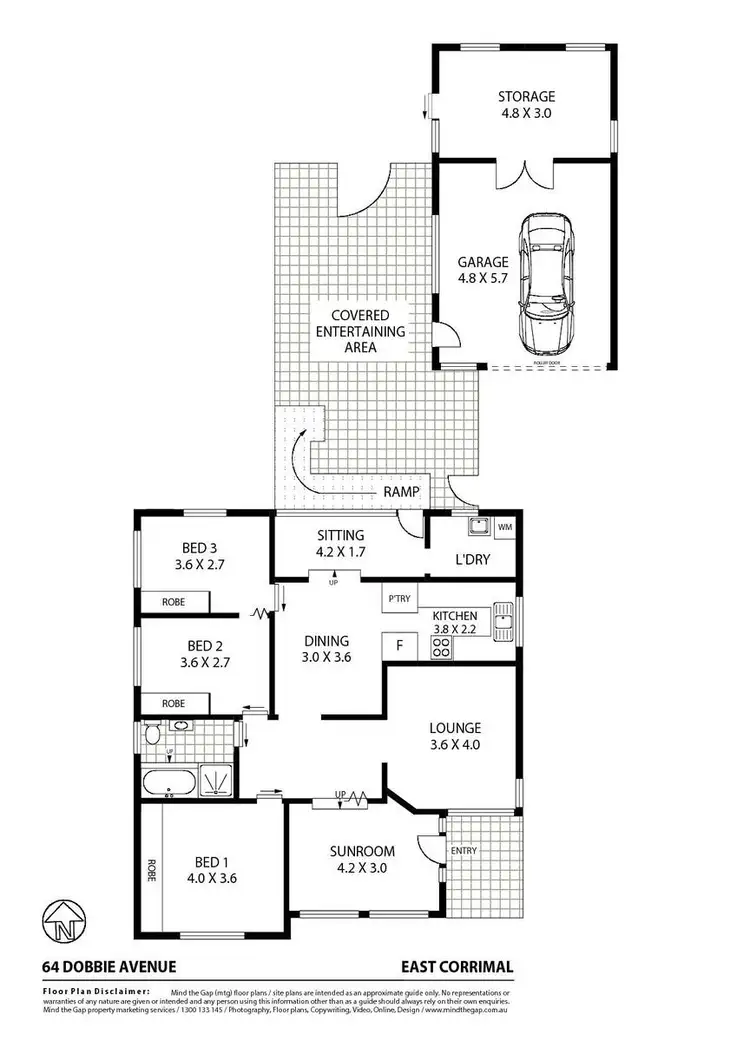 Floorplan of Homely house listing, 64 Dobbie Avenue, East Corrimal NSW 2518