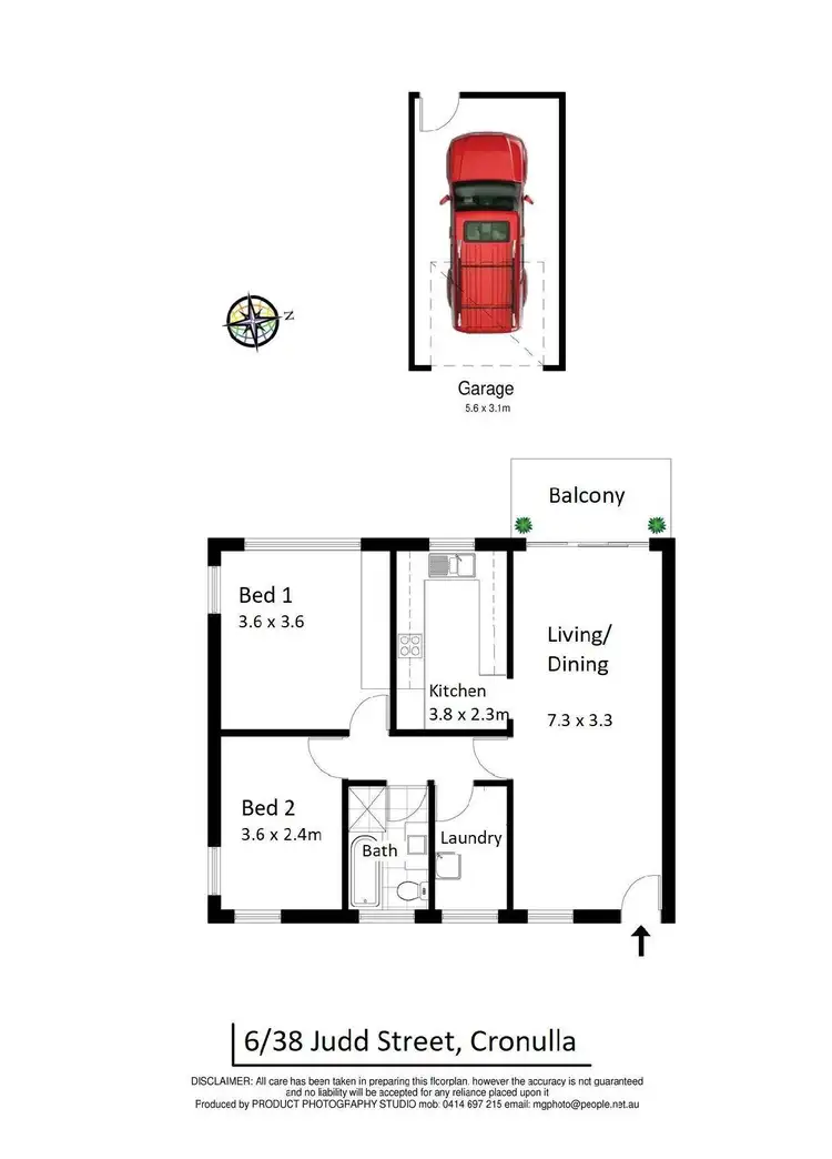 Floorplan of Homely apartment listing, 6/38 Judd Street, Cronulla NSW 2230