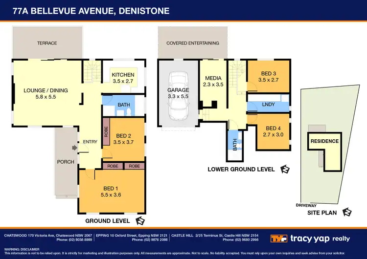 Floorplan of Homely house listing, 77a Bellevue Avenue, Denistone NSW 2114