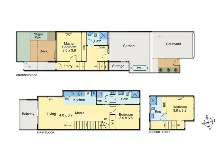 Floorplan of Homely townhouse listing, 3A Carlisle Street, Preston VIC 3072