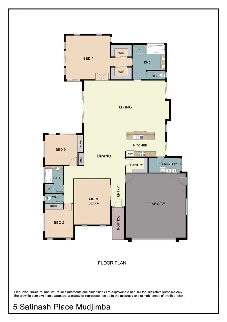 Floorplan of Homely house listing, 5 Satinash Place, Mudjimba QLD 4564