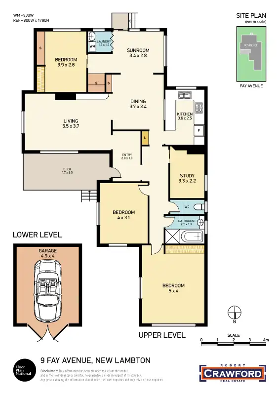 Floorplan of Homely house listing, 9 Fay Avenue, New Lambton NSW 2305