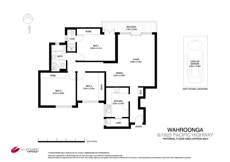 Floorplan of Homely apartment listing, 6/1625 Pacific Highway, Wahroonga NSW 2076