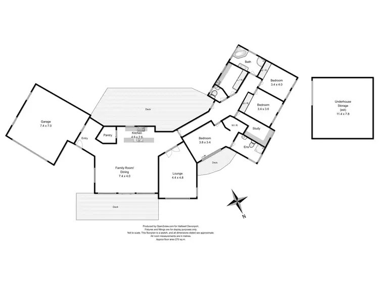 Floorplan of Homely house listing, 228 Grandview Drive, South Spreyton TAS 7310