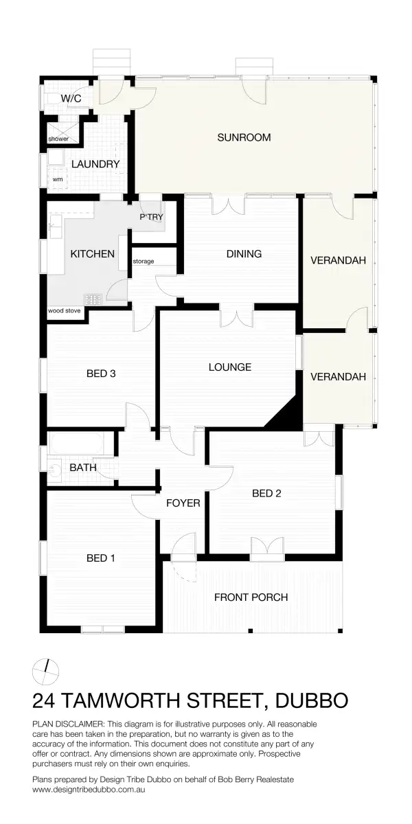 Floorplan of Homely house listing, 24 Tamworth Street, Dubbo NSW 2830