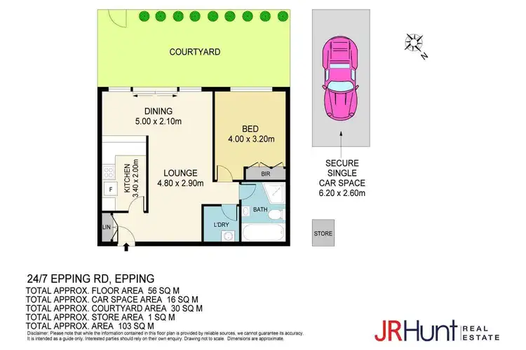 Floorplan of Homely apartment listing, 24/7 Epping Road, Epping NSW 2121