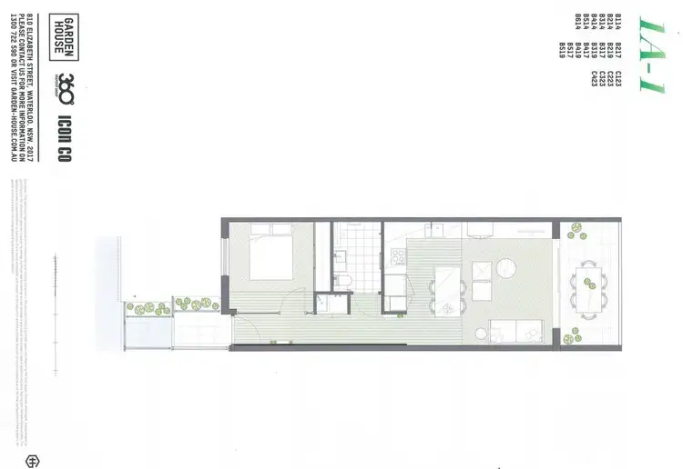 Floorplan of Homely apartment listing, B519/810-822 Elizabeth Street, Waterloo NSW 2017