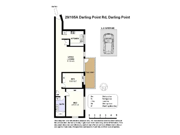Floorplan of Homely unit listing, 29/105A Darling Point Road, Darling Point NSW 2027