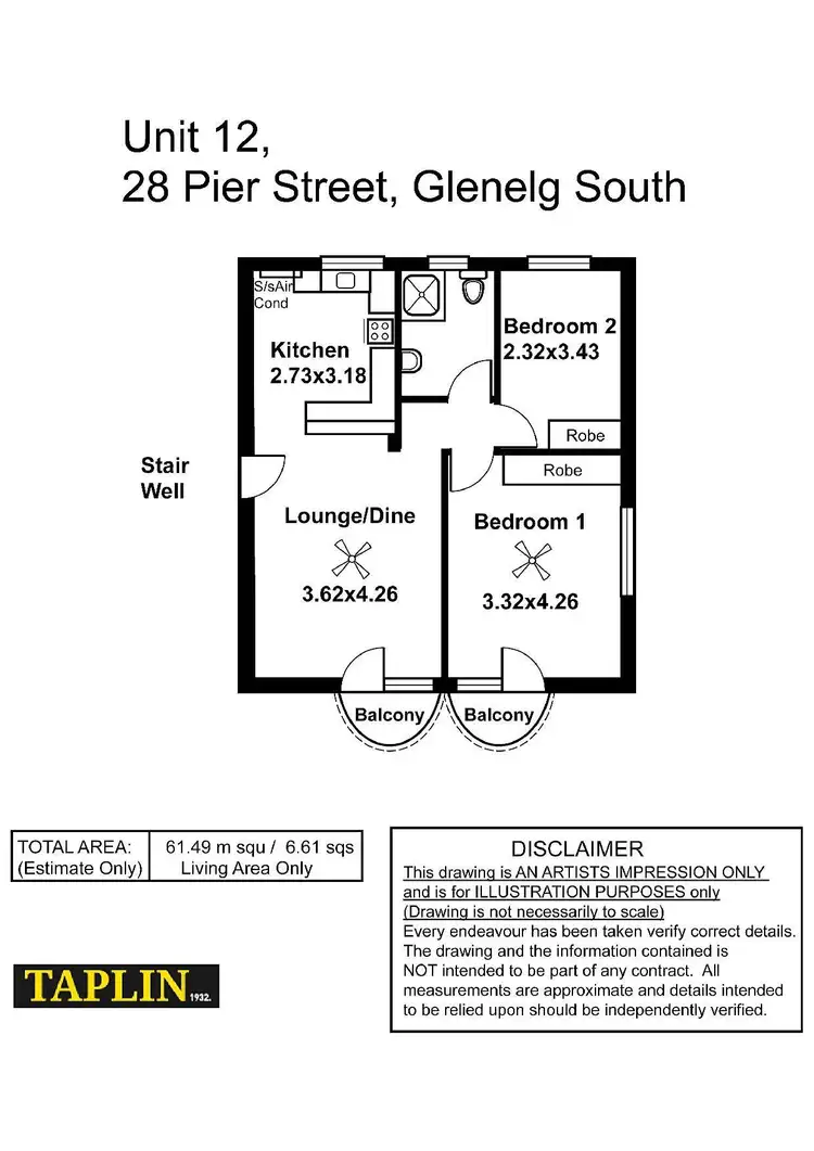 Floorplan of Homely unit listing, 12/28 Pier Street, Glenelg South SA 5045