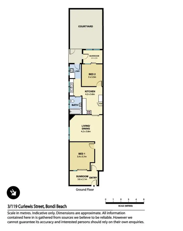 Floorplan of Homely apartment listing, 3/119 Curlewis Street, Bondi Beach NSW 2026