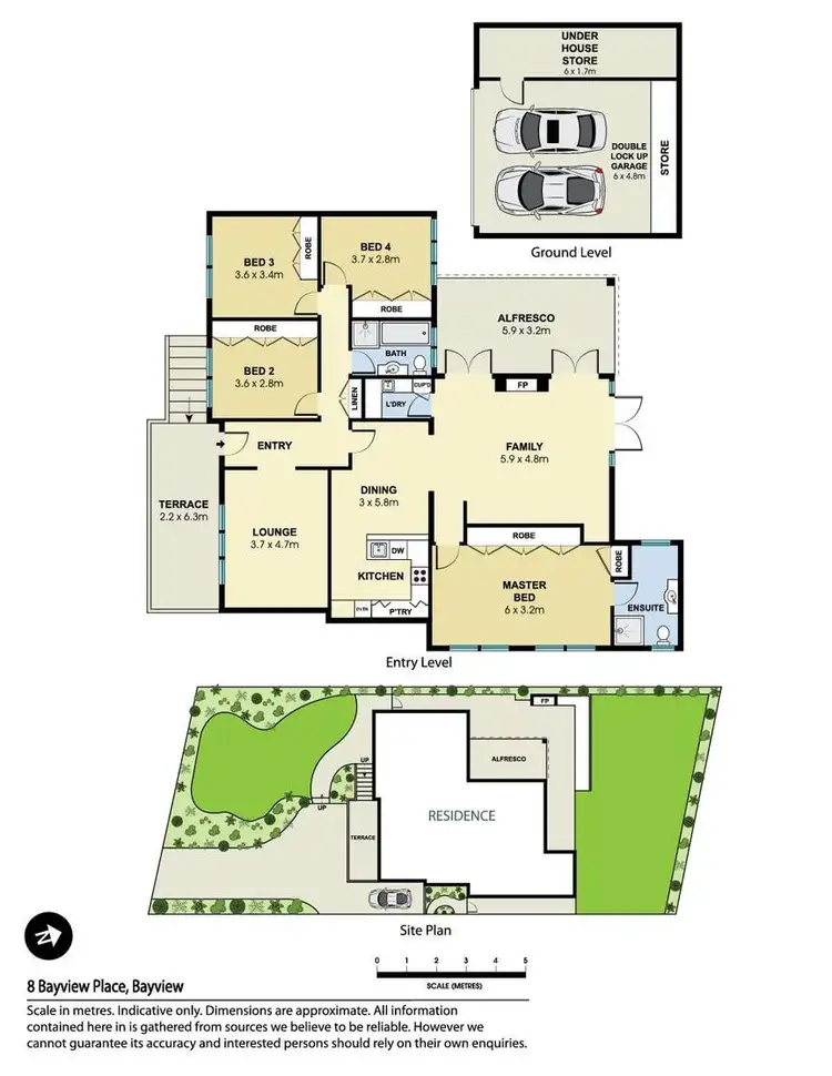 Floorplan of Homely house listing, 8 Bayview Place, Bayview NSW 2104