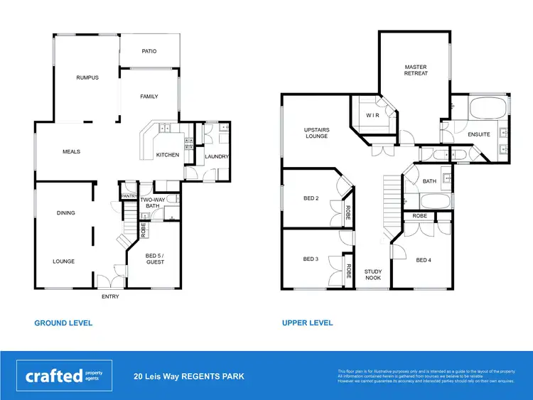 Floorplan of Homely house listing, 20 Leis Way, Regents Park QLD 4118