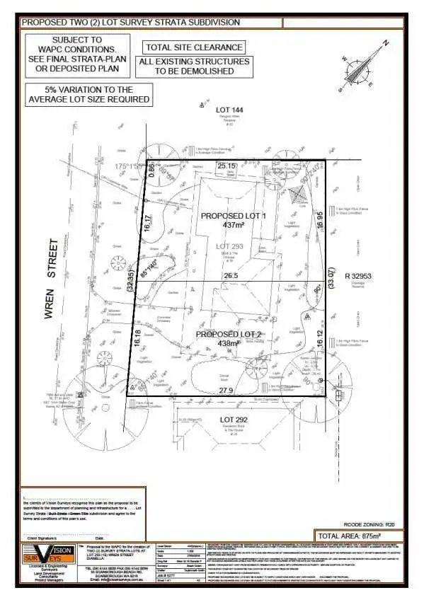 Floorplan of Homely land listing, LOT 1, 16 Wren Street, Dianella WA 6059
