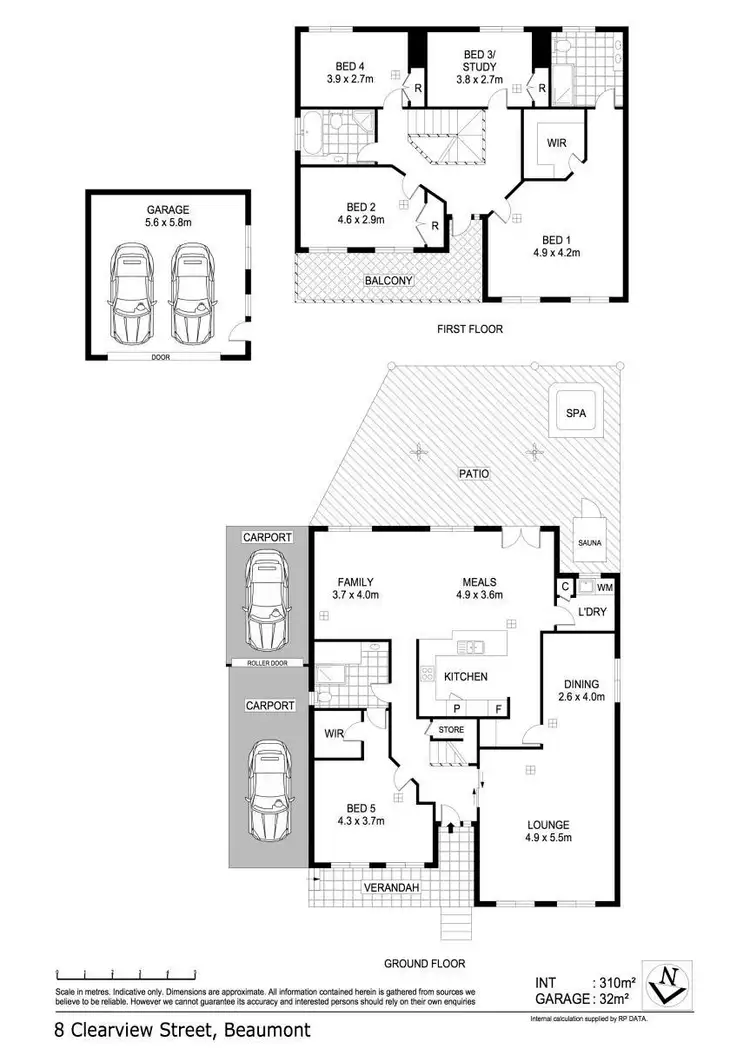 Floorplan of Homely house listing, 8 Clearview Street, Beaumont SA 5066