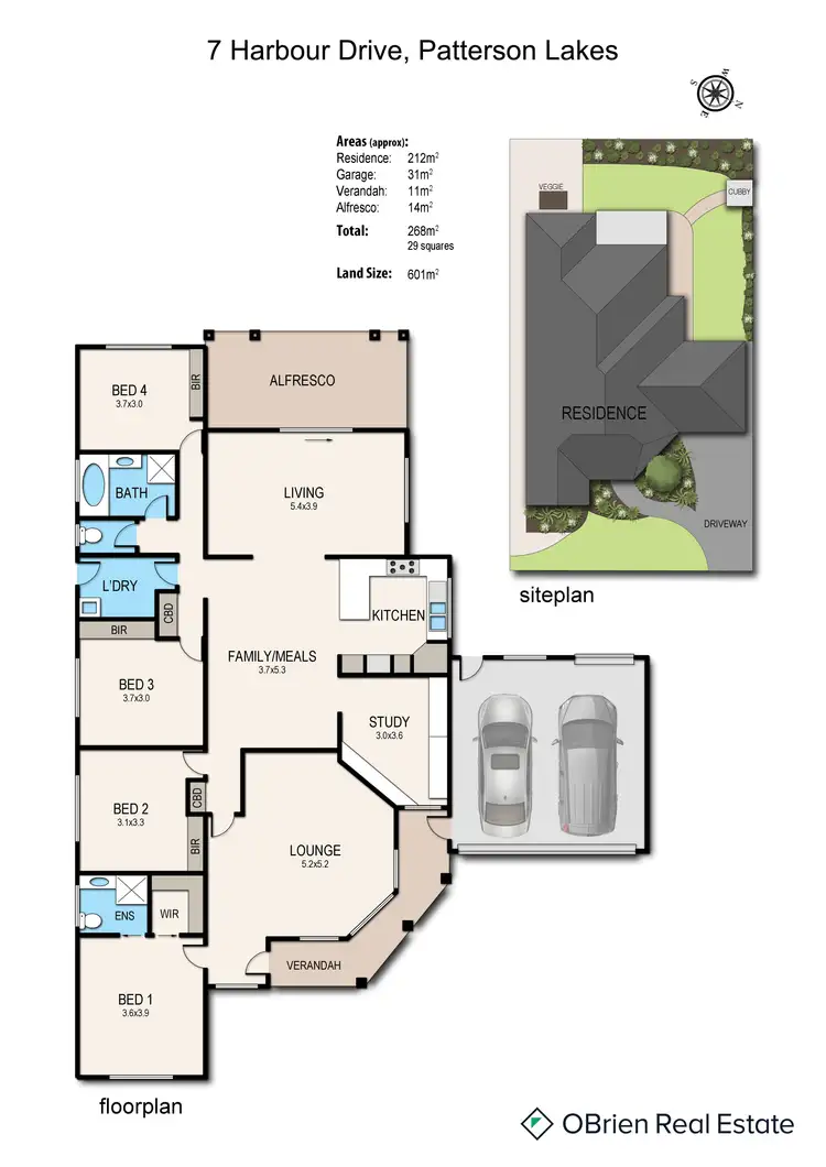 Floorplan of Homely house listing, 7 Harbour Drive, Patterson Lakes VIC 3197