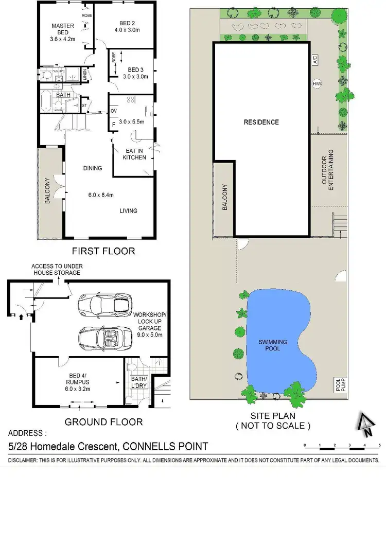 Floorplan of Homely townhouse listing, 5/28 Homedale Crescent, Connells Point NSW 2221