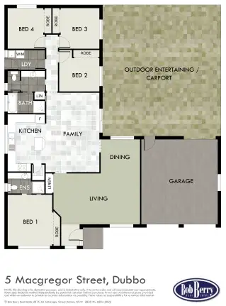 Floorplan of Homely house listing, 5 Macgregor Street, Dubbo NSW 2830