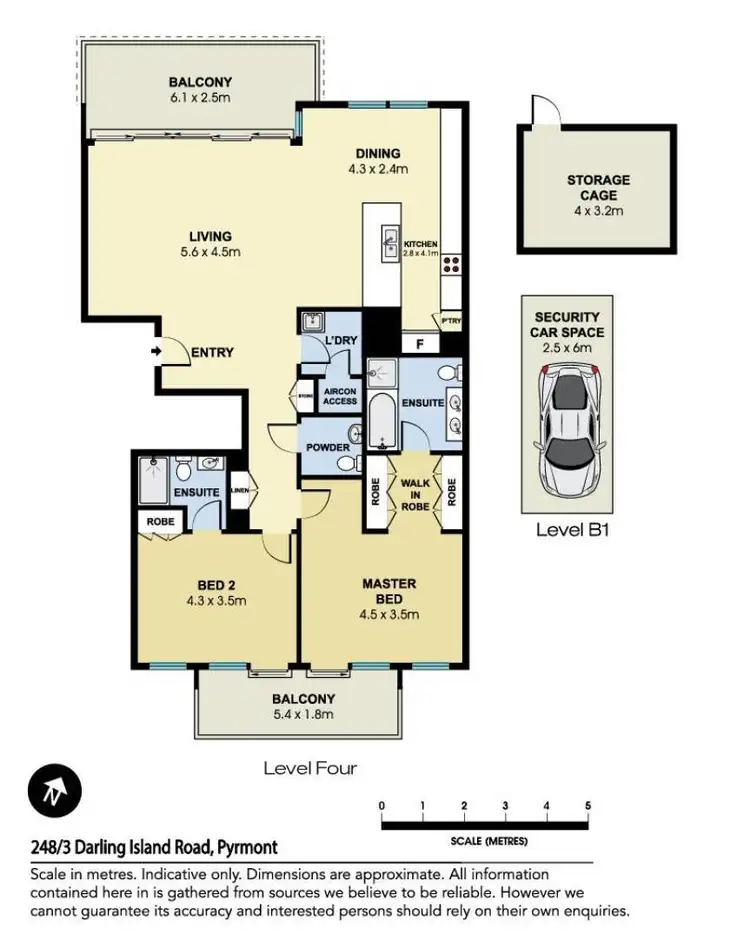 Floorplan of Homely apartment listing, 248/3 Darling Island Road, Pyrmont NSW 2009