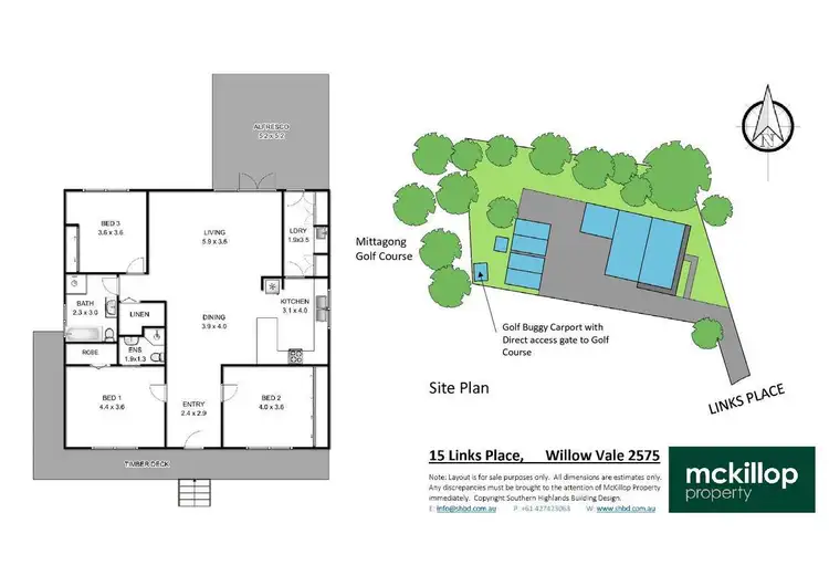 Floorplan of Homely house listing, 15 Links Place, Willow Vale NSW 2575