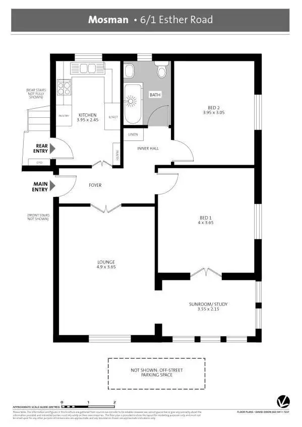 Floorplan of Homely apartment listing, 6/1 Esther Road, Mosman NSW 2088